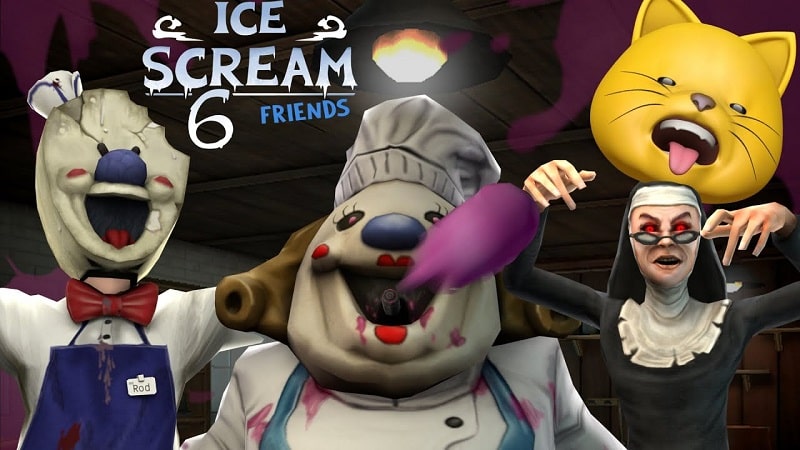 Ice Scream 6 Friends Charlie APK MOD APK icon