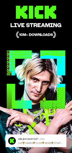 KICK Live Streaming APK 40.13.3 for Android - screenshot 1