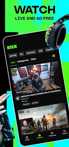 KICK Live Streaming APK 40.13.3 for Android - screenshot 2