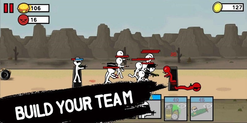 Stickman Army: World War Legacy Fight - screenshot 2