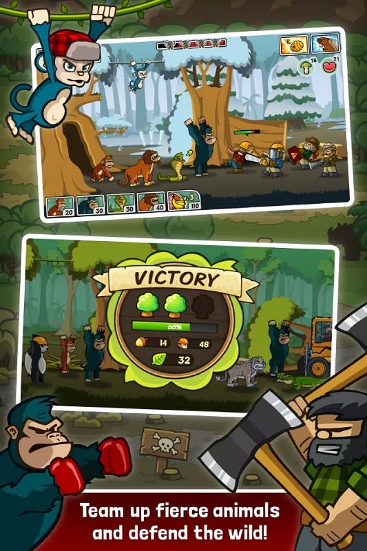 Lumberwhack Defend the Wild APK - screenshot 1