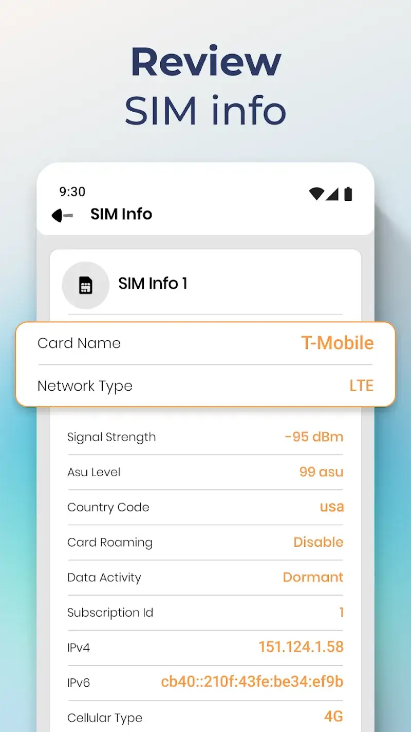 SIM & Wi-Fi Info - screenshot 4