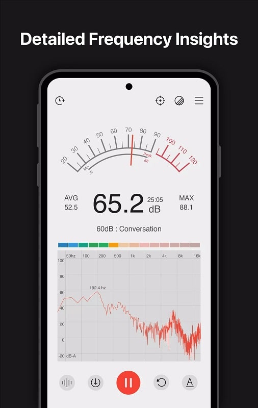 Sound meter APK - screenshot 1
