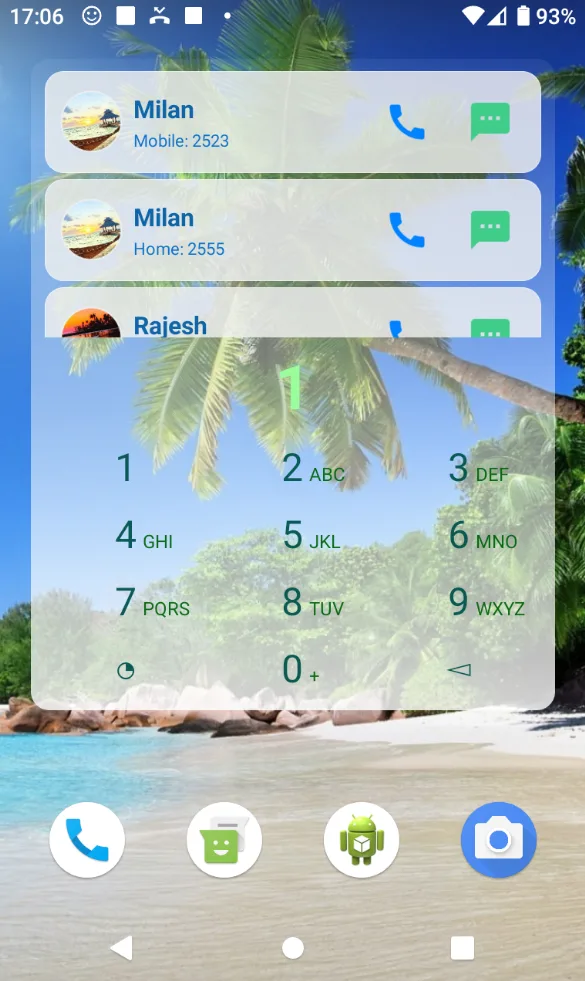 Dialer Widget - screenshot 1