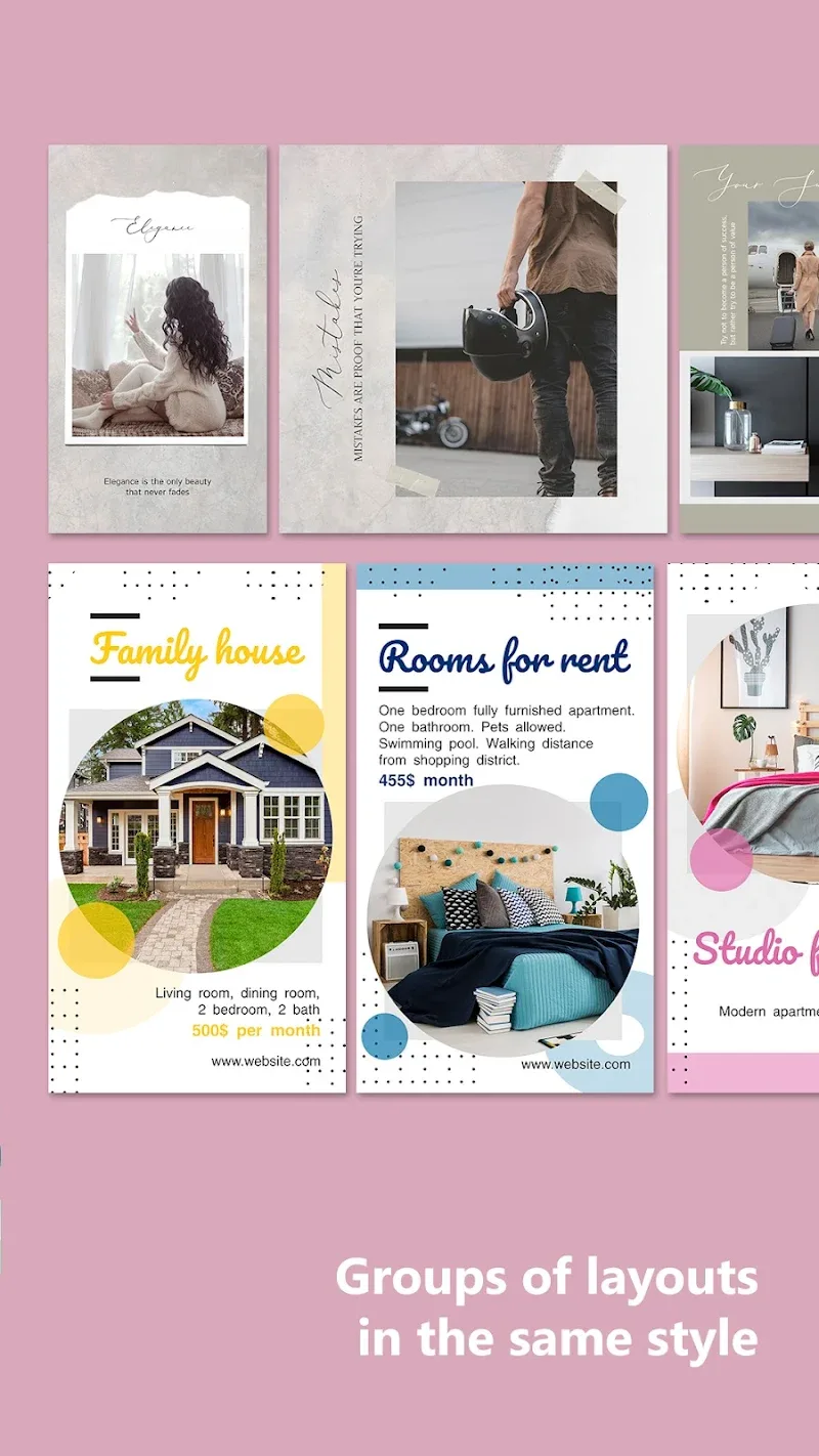 Posters Layout Template maker - screenshot 3