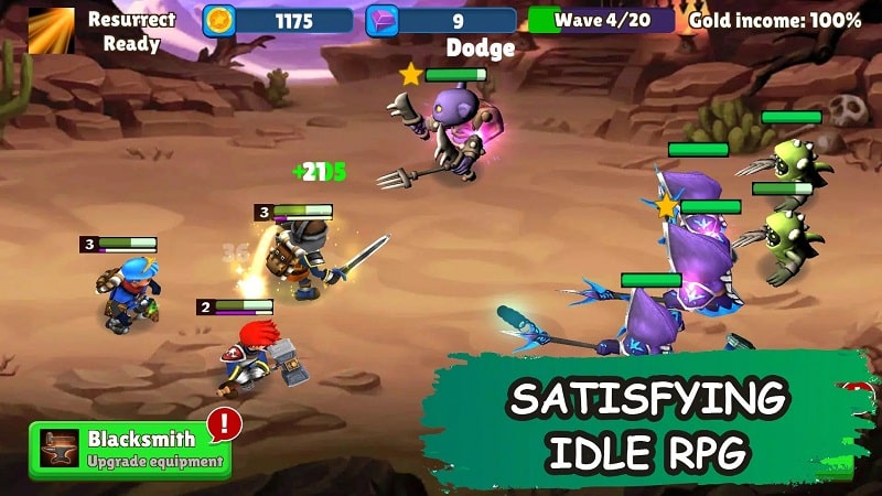 Idle Warrior Tales APK - screenshot 2