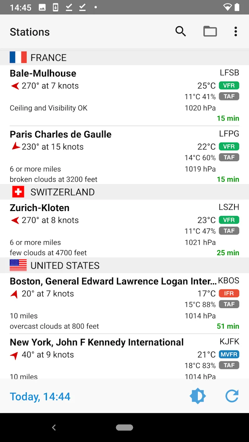 AeroWeather - screenshot 1