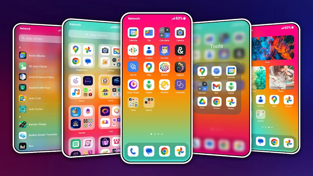 HiPhone Launcher - screenshot 1