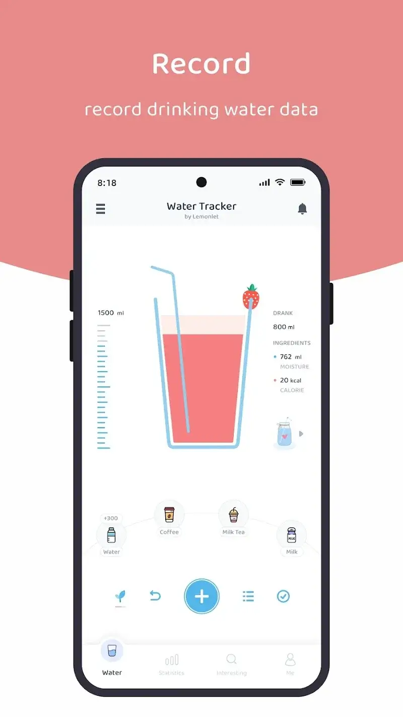 Lemonlet Water Tracker - screenshot 2