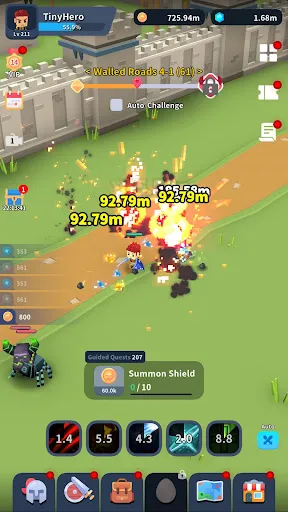 Tiny Hero Idle 1.3.2 APK + MOD [MenuDumb Enemy] - screenshot 5