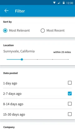 LinkedIn Job Search - screenshot 1