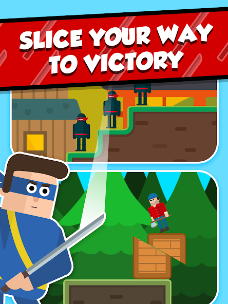 Mr Ninja - Slicey Puzzles - screenshot 2