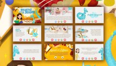 Breakfast with a Dragon Story tale kids Book Game - screenshot 4