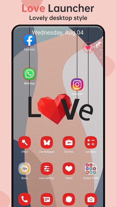Love Launcher APK - screenshot 1
