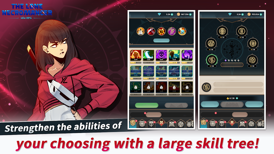 The Lone Necromancer: Idle RPG - screenshot 4