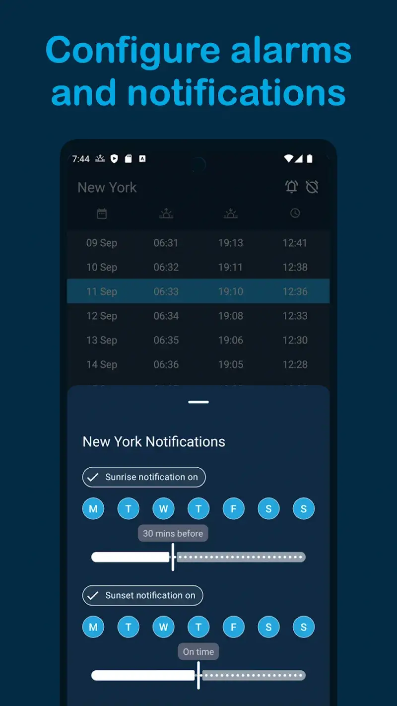 Sunrise and Sunset Times - screenshot 4