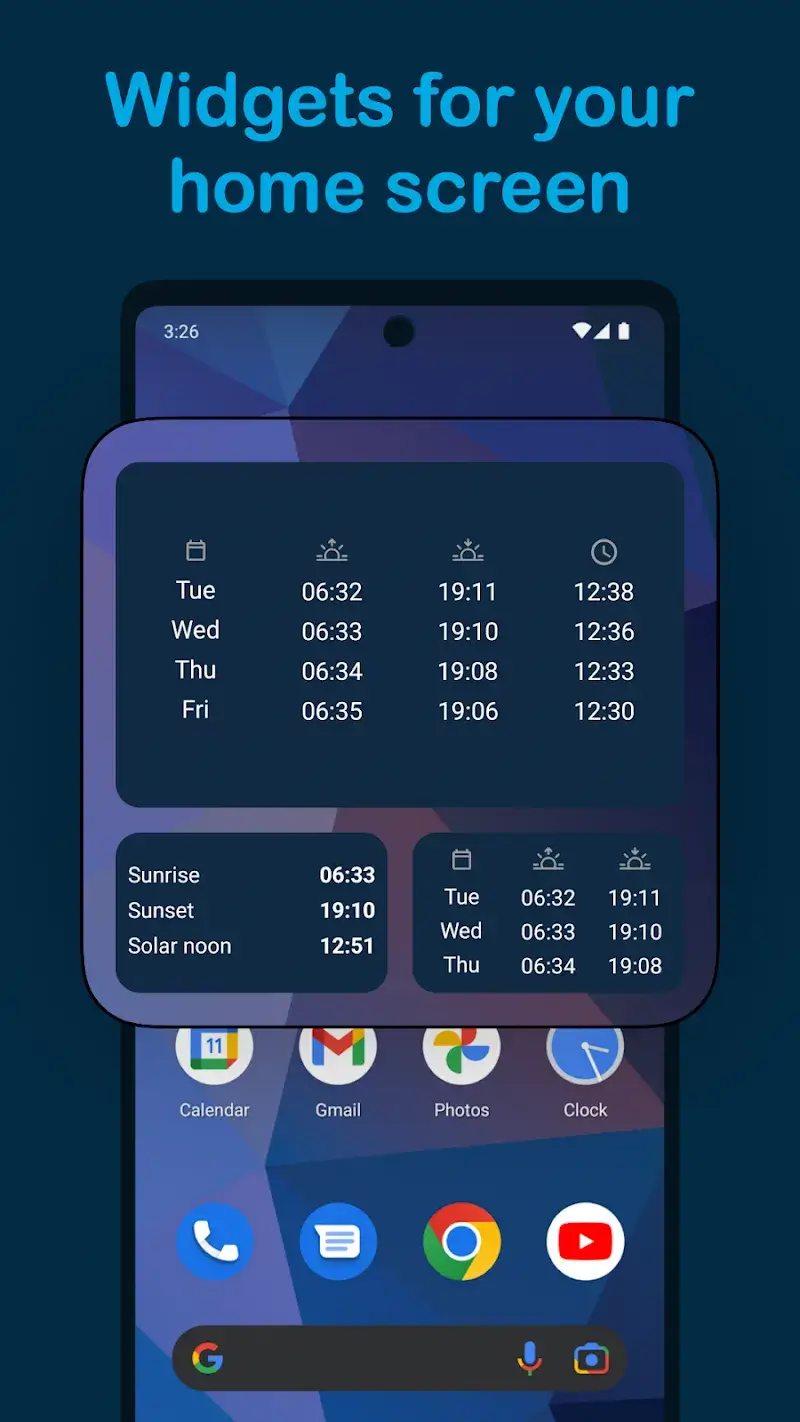 Sunrise and Sunset Times - screenshot 6