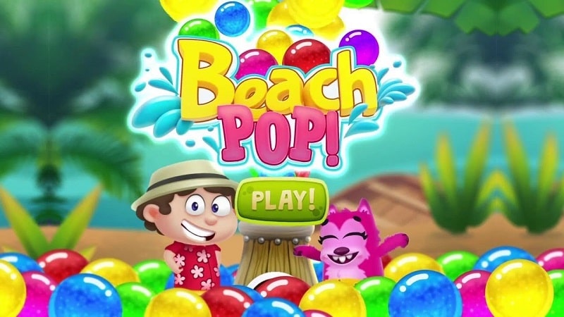 Bubble Shooter Beach Pop Game APK MOD APK icon