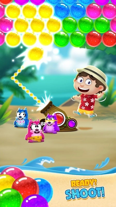 Bubble Shooter Beach Pop Game APK - screenshot 1