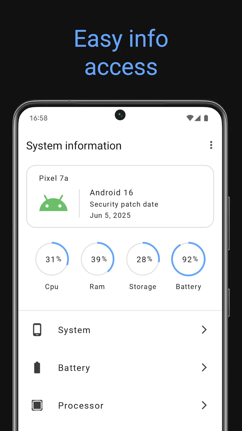 System information - screenshot 1