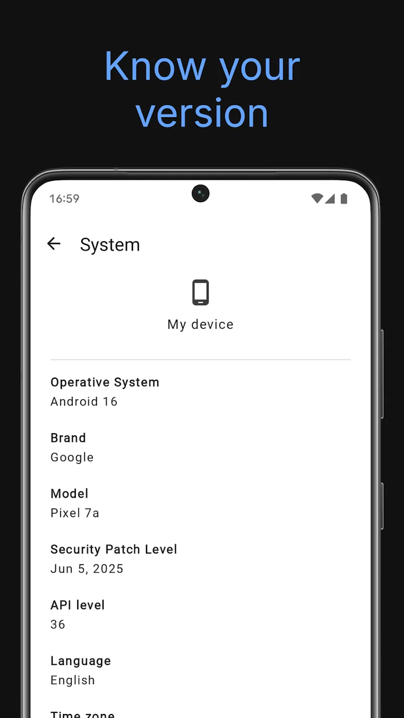 System information - screenshot 3