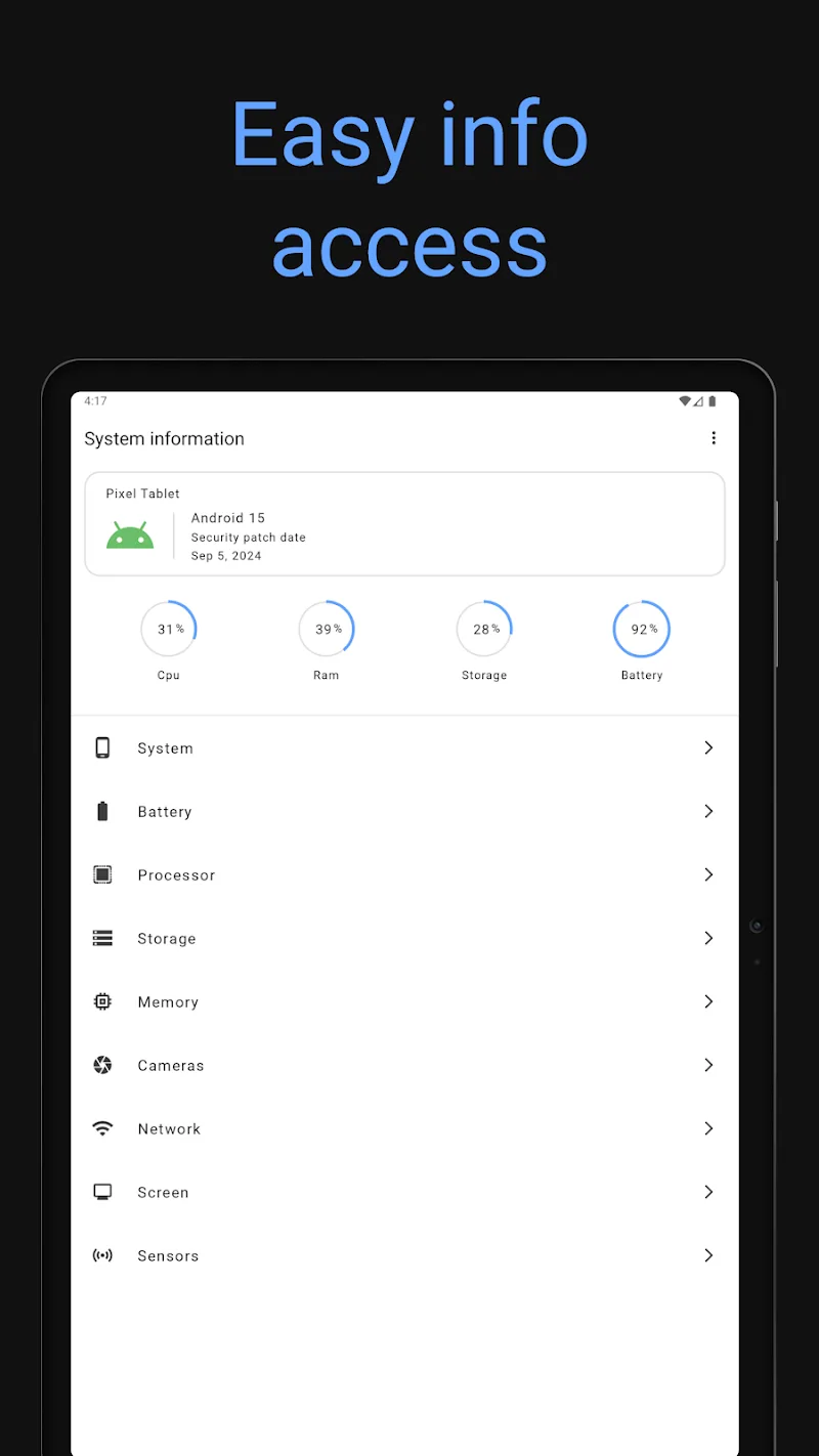System information - screenshot 5