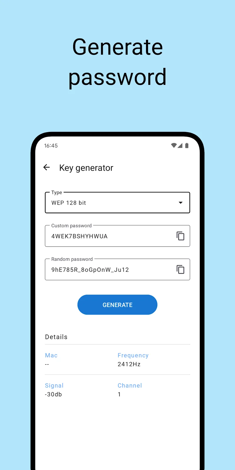 Wifi password master - screenshot 1