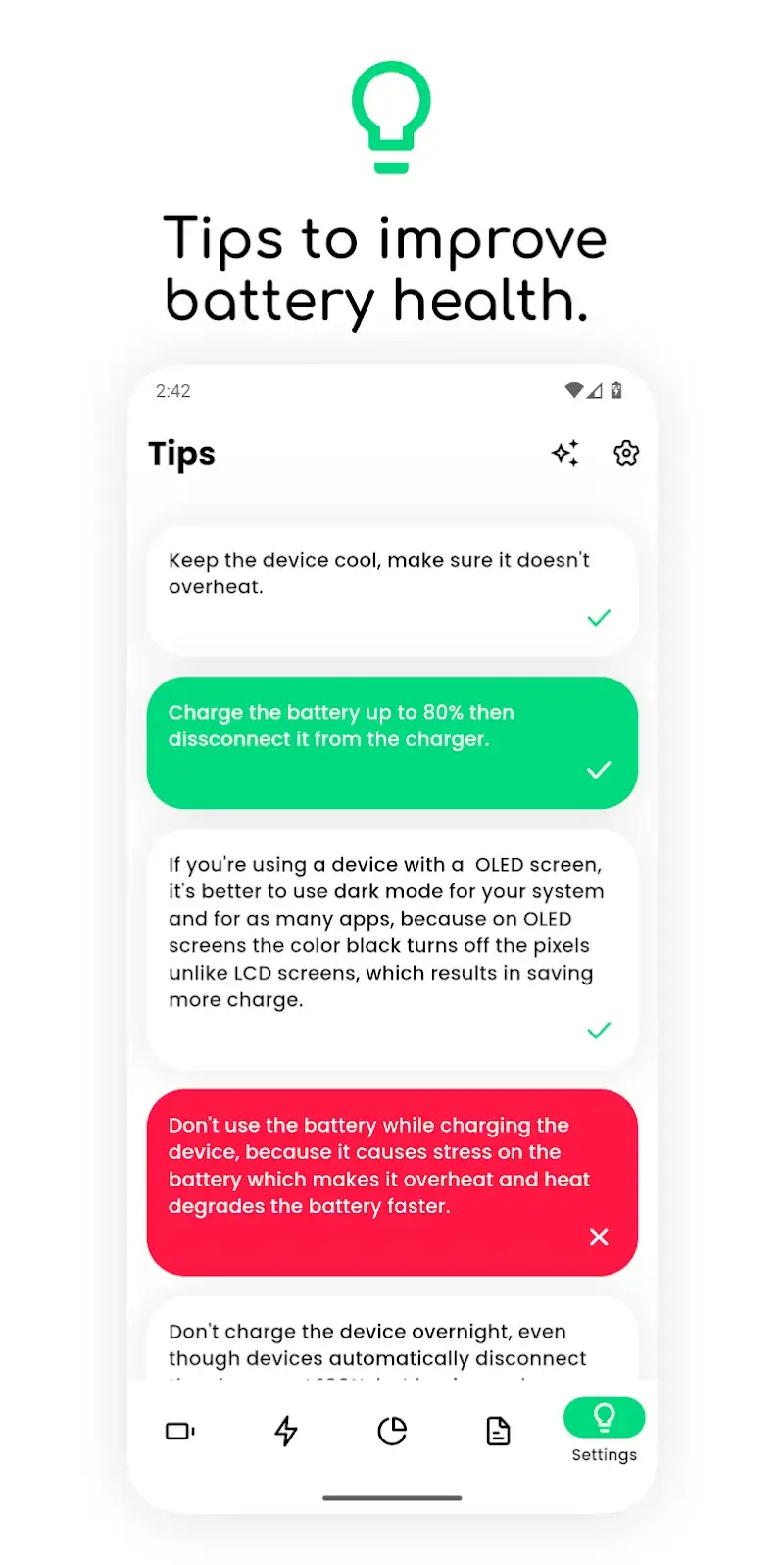 Electron battery health info - screenshot 3