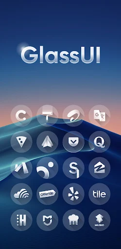 Glass UI Icon Pack - screenshot 1