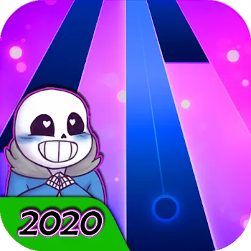 Stronger than you - Sans undertale piano tiles MOD APK icon