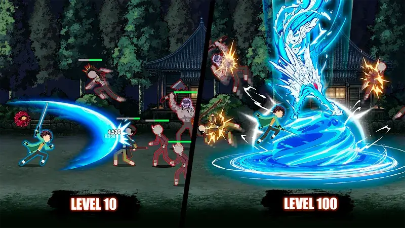 Stick Demon Fight Idle RPG - screenshot 1
