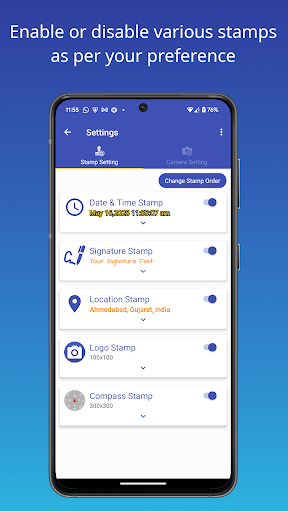 PhotoStamp Camera - screenshot 2