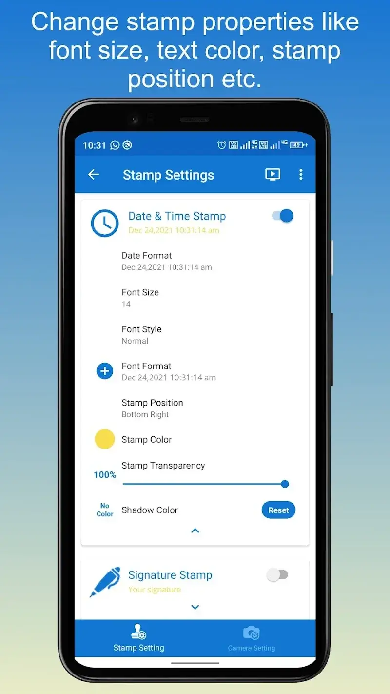 TimeStamp Camera - screenshot 3