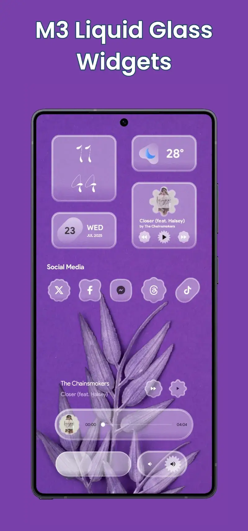 Material Glass Widgets - screenshot 3