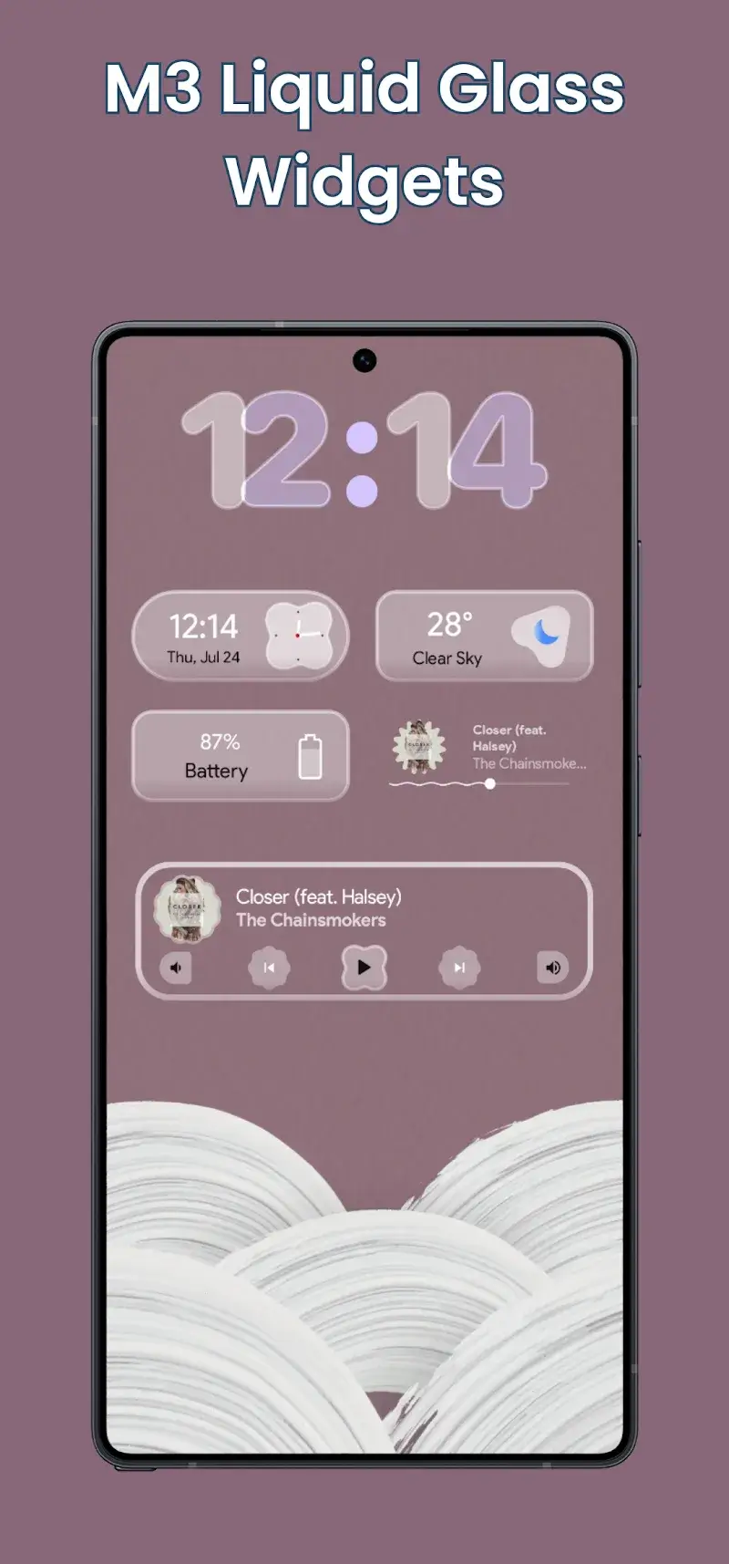 Material Glass Widgets - screenshot 5