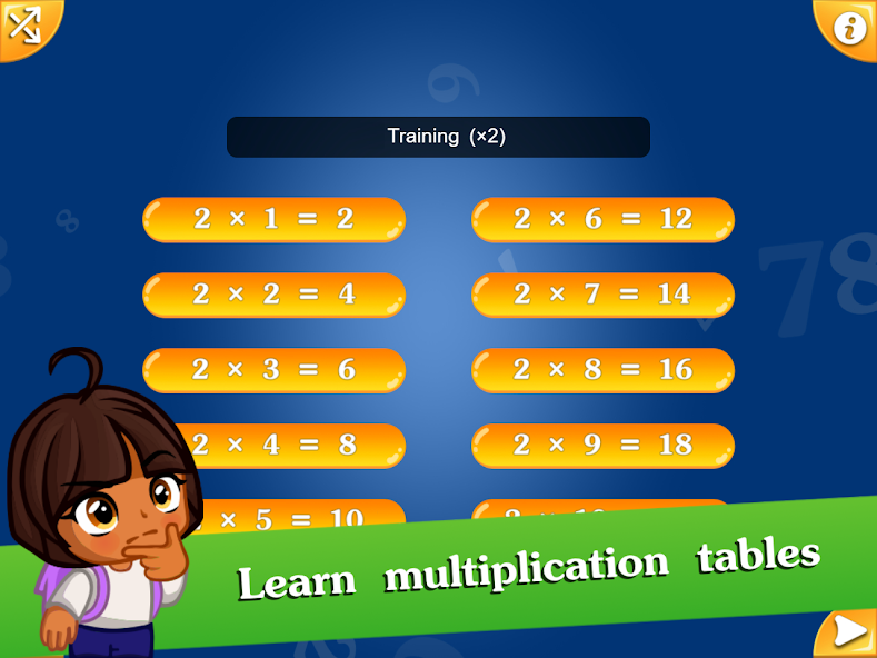 Math games for kids - Multiplication table - screenshot 13