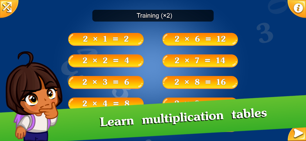 Math games for kids - Multiplication table - screenshot 5