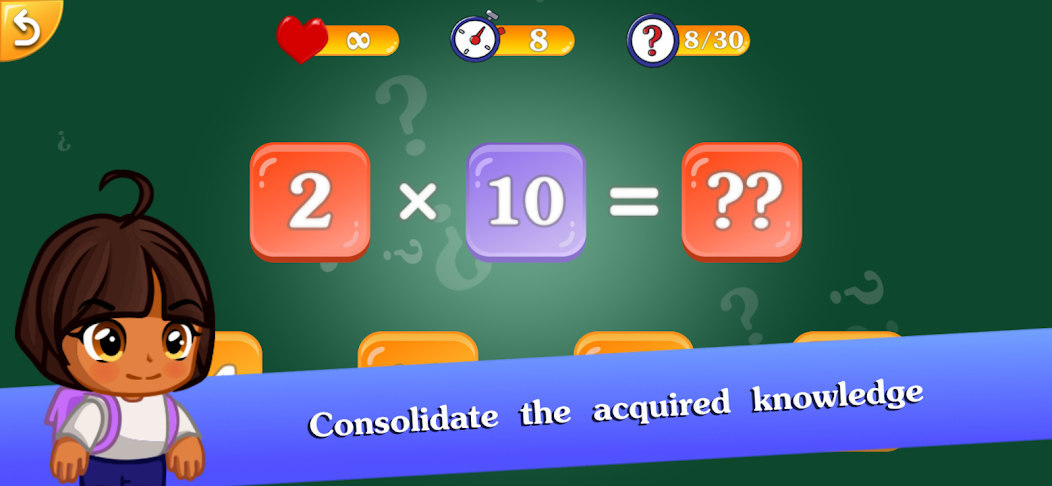 Math games for kids - Multiplication table - screenshot 6