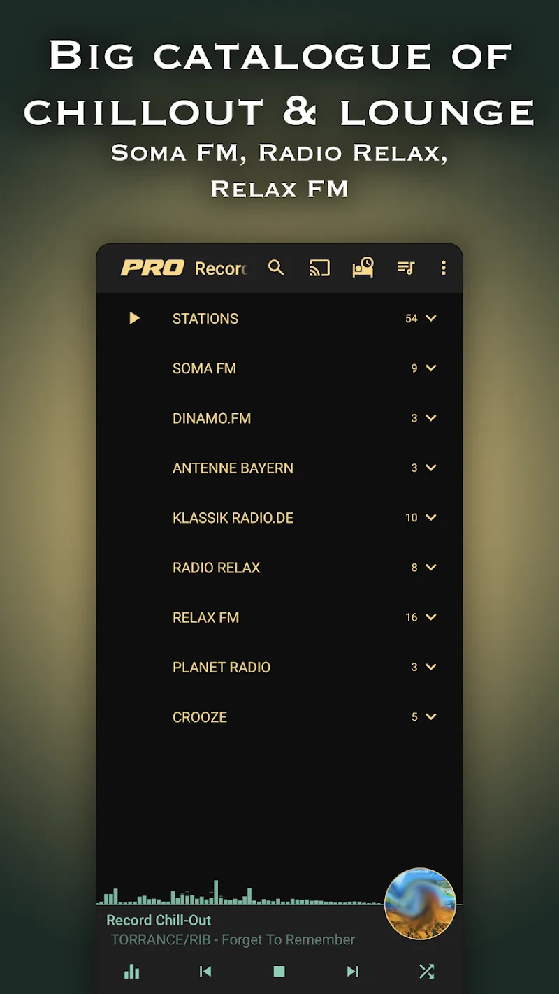 Chill-out radio - screenshot 1