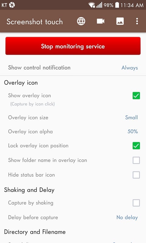 Screenshot touch APK - screenshot 2