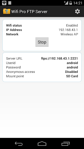 WiFi Pro FTP Server - screenshot 3
