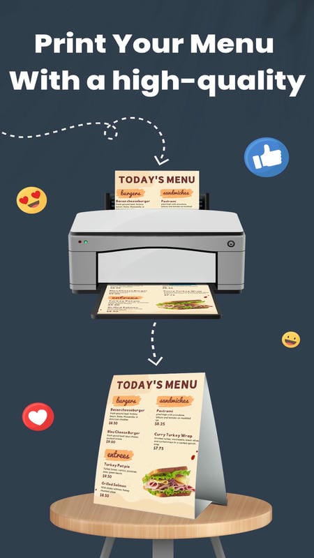 Menu Maker, Menu Templates APK - screenshot 2