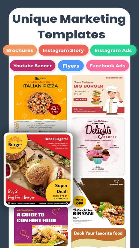 Menu Maker, Menu Templates APK - screenshot 5
