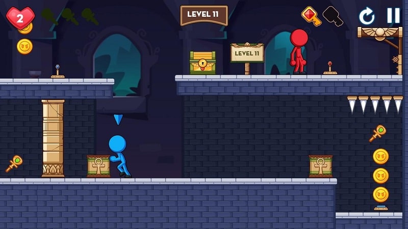 Stick Red Blue Mystery Quest APK - screenshot 1