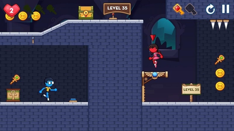 Stick Red Blue Mystery Quest APK - screenshot 2