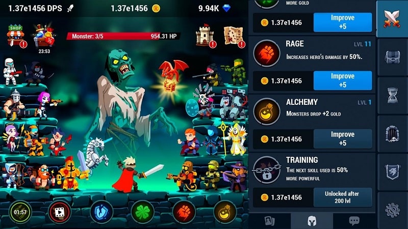 Monsters Crush Clicker APK - screenshot 4