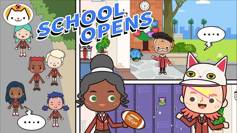 Miga Town My School APK - screenshot 1
