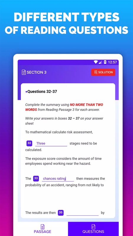 IELTS Reading Tests APK - screenshot 3