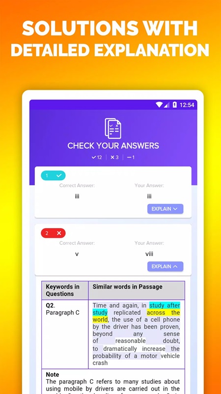 IELTS Reading Tests APK - screenshot 5