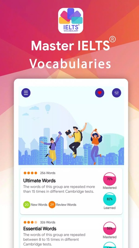 IELTS Vocabulary Flashcards APK - screenshot 2